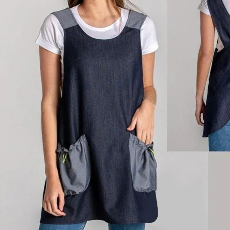 ⏰Women's Cross-Back Slip-On Apron💐👗