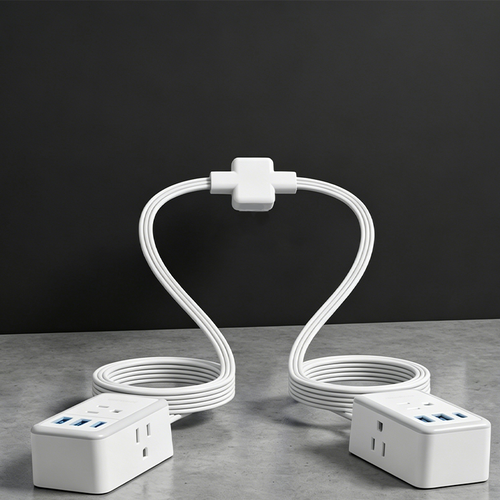 Dual Split Extension Power Strip