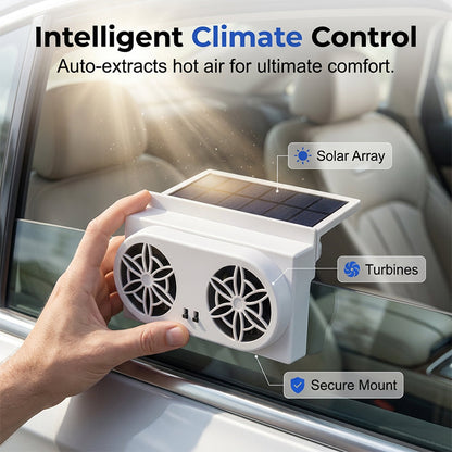 🚗 Solar Car Cooling Fan – Ventilation &amp; Fresher Air in the Car 🌿