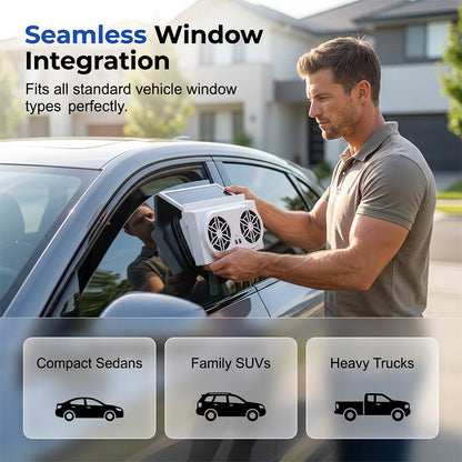 🚗 Solar Car Cooling Fan – Ventilation &amp; Fresher Air in the Car 🌿
