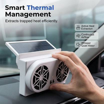 🚗 Solar Car Cooling Fan – Ventilation &amp; Fresher Air in the Car 🌿
