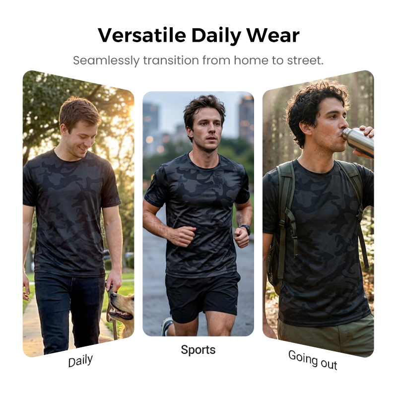📢📢40% OFF !! ⏰Men's Quick Dry Camouflage Sports T-Shirt
