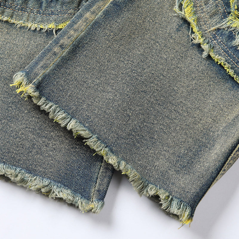 📢📢40% OFF !! ⏰Men's Deconstructed Frayed Flare Jeans