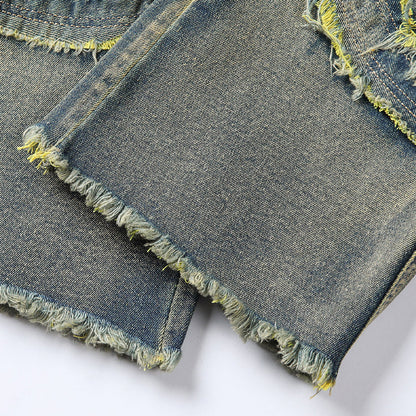 📢📢40% OFF !! ⏰Men's Deconstructed Frayed Flare Jeans