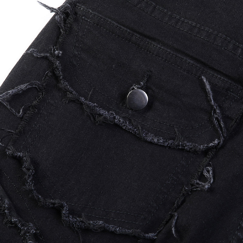 📢📢40% OFF !! ⏰Men's Deconstructed Frayed Flare Jeans