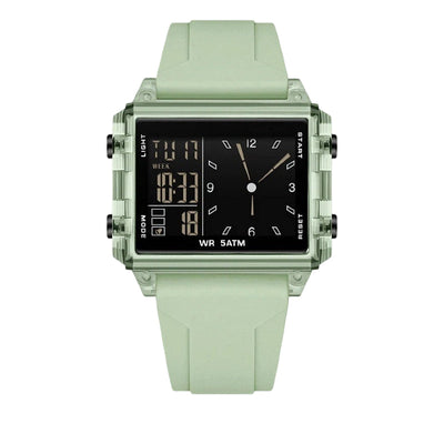 Water-Resistant Transparent Digital Watch