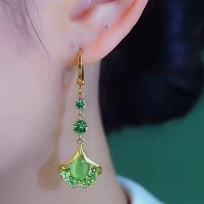 🔥While Supplies Last 40% OFF!🎉 Elegant Ginkgo Leaf Tassel Earrings