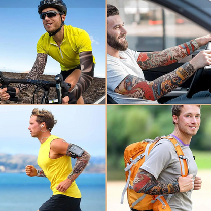📢📢40% OFF !! ⏰Realistic Tattoo Arm Sleeves for Sun Protection