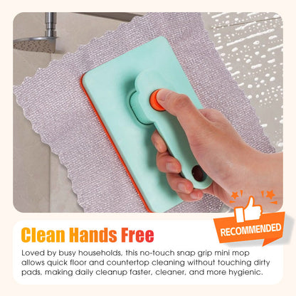 📢📢40% OFF !! ⏰No-Touch Snap Grip Mini Mop🫧🧽