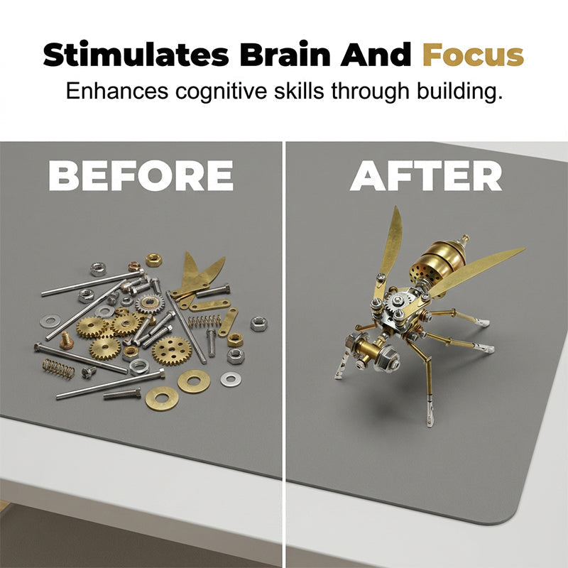 📢📢47% OFF !! ⏰3D Metal Bee Puzzle Assembly Model Kit