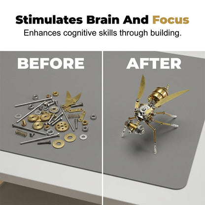 📢📢47% OFF !! ⏰3D Metal Bee Puzzle Assembly Model Kit