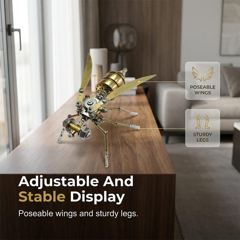 📢📢47% OFF !! ⏰3D Metal Bee Puzzle Assembly Model Kit