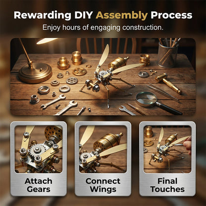 📢📢47% OFF !! ⏰3D Metal Bee Puzzle Assembly Model Kit