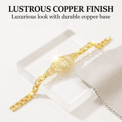 📢📢40% OFF !! ⏰Elegant Hollow Flower Virgin Mary Bracelet
