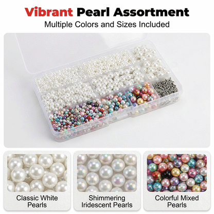 🔥New Arrival 40% OFF! ☀️ DIY Manual Pearl Setting Machine with Pearl and Rivet Kit DIYers & Jewelry Designers. Make Unique Pieces At Home! 🔩💎