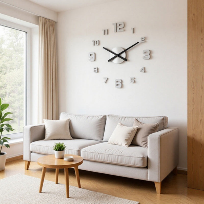 🕰️ LIMITED-TIME 30% OFF! 💥 3D DIY Luminous Acrylic Wall Clock Set – Silent Movement, Drill-Free, Custom Size ✨