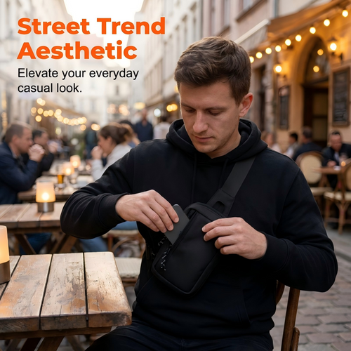 🎒 LIMITED-TIME 40% OFF! 💥 Urban Commuter Sling Bag for Men – Minimalist, Water-Resistant, Lightweight ✨