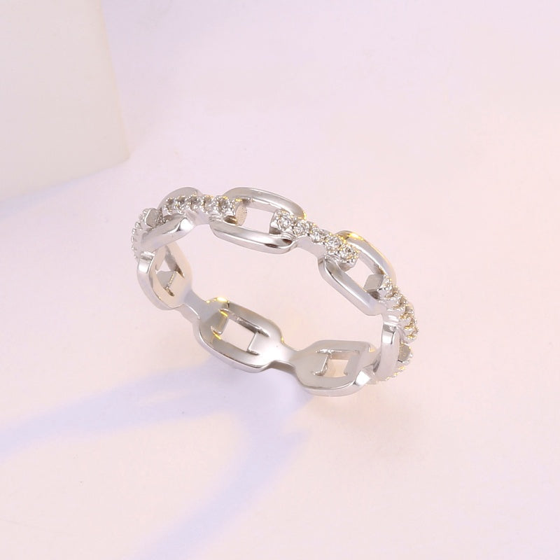 🎁New Arrival 40% OFF💥Interlocking Chain Link Eternity Ring