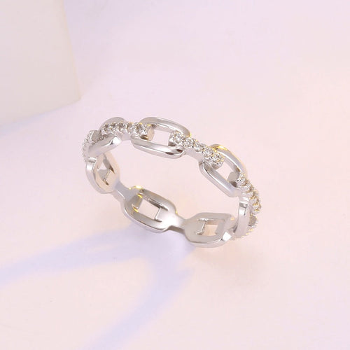 🎁New Arrival 40% OFF💥Interlocking Chain Link Eternity Ring