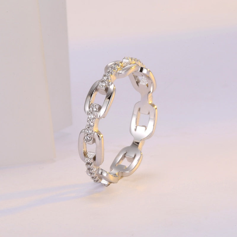🎁New Arrival 40% OFF💥Interlocking Chain Link Eternity Ring