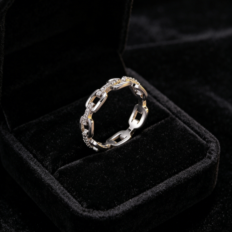🎁New Arrival 40% OFF💥Interlocking Chain Link Eternity Ring