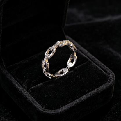 🎁New Arrival 40% OFF💥Interlocking Chain Link Eternity Ring