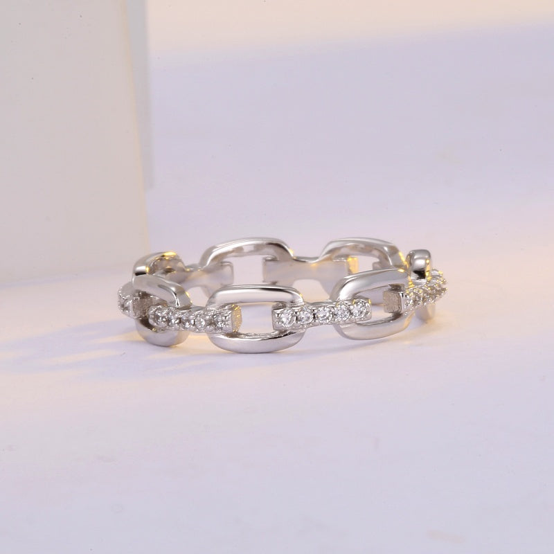 🎁New Arrival 40% OFF💥Interlocking Chain Link Eternity Ring