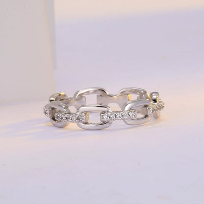 🎁New Arrival 40% OFF💥Interlocking Chain Link Eternity Ring