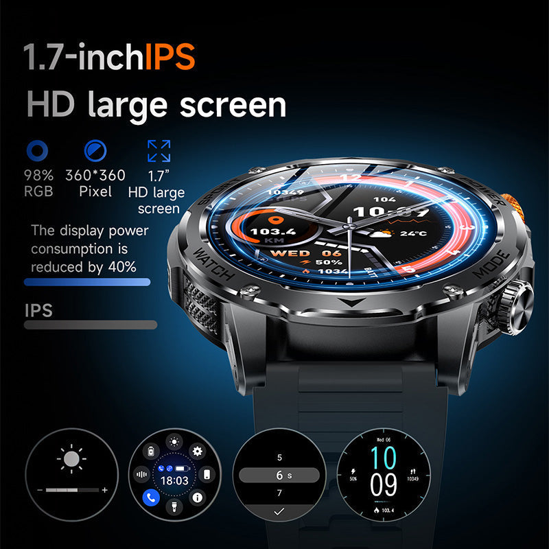 🏆LAST DAY SPECIAL OFFER⚡1000mAh Battery Smart Bluetoot Sports Watch