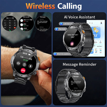 🏆LAST DAY SPECIAL OFFER⚡1000mAh Battery Smart Bluetoot Sports Watch