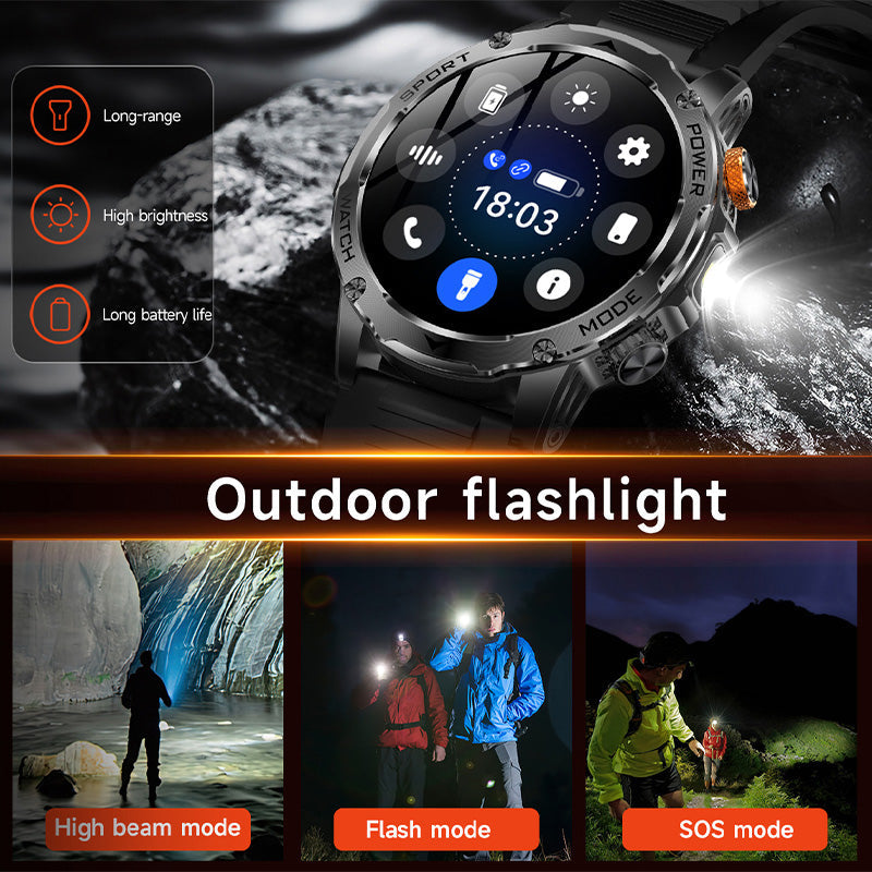 🏆LAST DAY SPECIAL OFFER⚡1000mAh Battery Smart Bluetoot Sports Watch