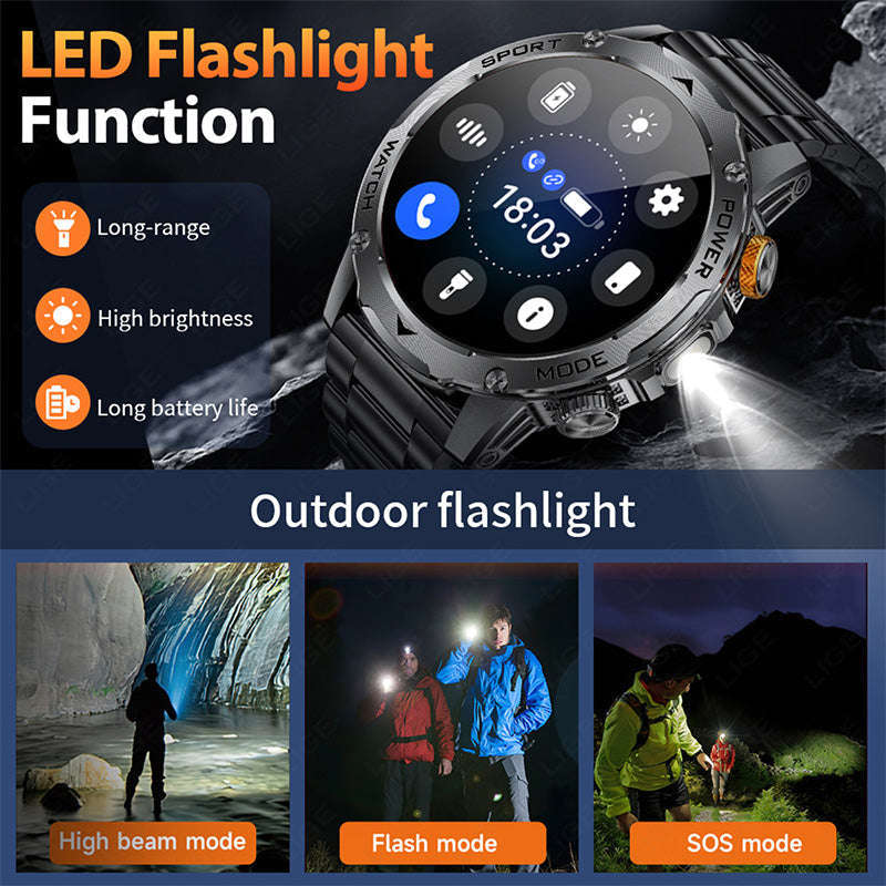 🏆LAST DAY SPECIAL OFFER⚡1000mAh Battery Smart Bluetoot Sports Watch