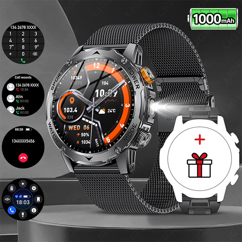 🏆LAST DAY SPECIAL OFFER⚡1000mAh Battery Smart Bluetoot Sports Watch
