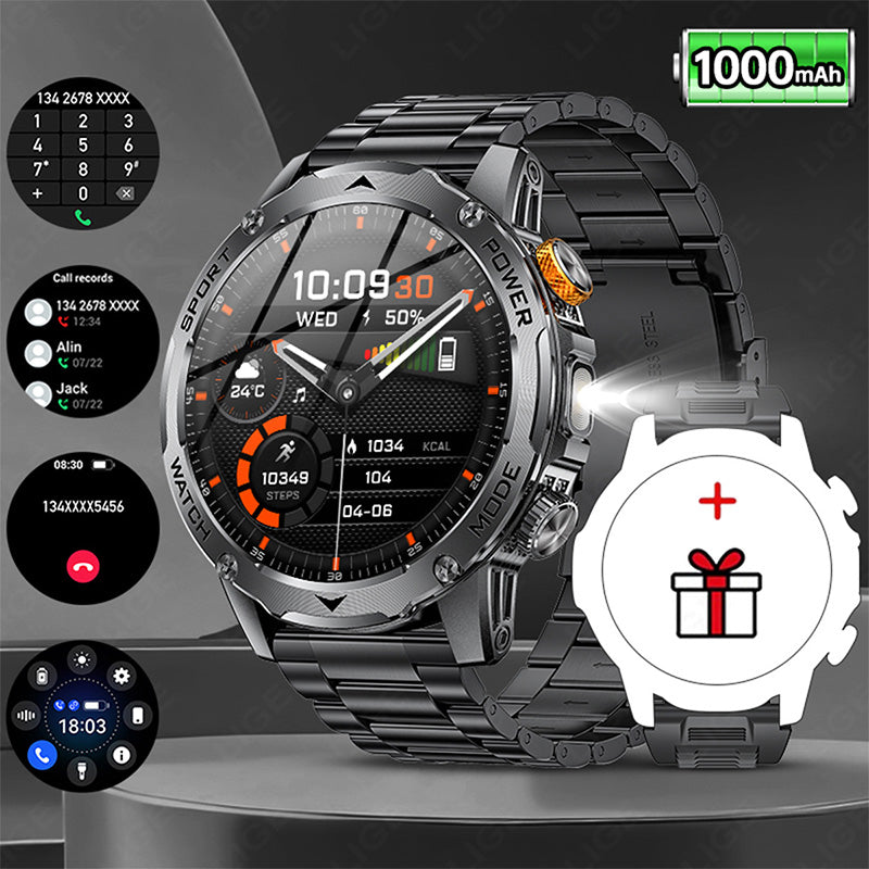 🏆LAST DAY SPECIAL OFFER⚡1000mAh Battery Smart Bluetoot Sports Watch