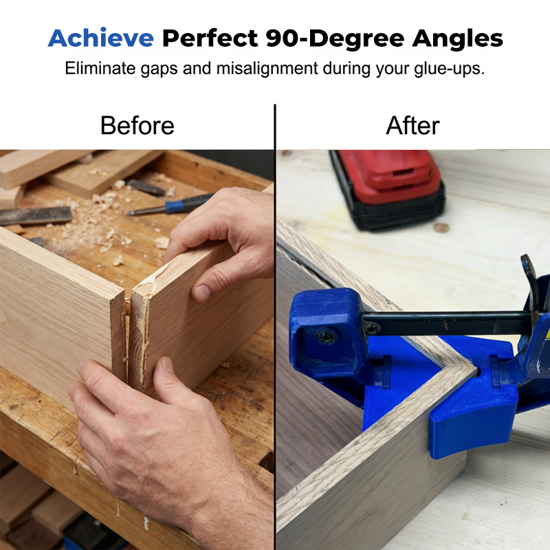 🔧 LIMITED-TIME 30% OFF! 💥 Corner Clamp Adapter for Quick-Grip Bar Clamps – 90° Precision, Heavy Duty, Slip-On ✨