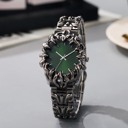 ⌚ LIMITED-TIME 40% OFF! ✨ Creative Claw-Shaped Quartz Watch for Men – Red Dial, Sculptural Bracelet, Statement Style 🔥