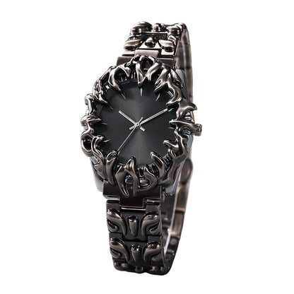 ⌚ LIMITED-TIME 40% OFF! ✨ Creative Claw-Shaped Quartz Watch for Men – Red Dial, Sculptural Bracelet, Statement Style 🔥