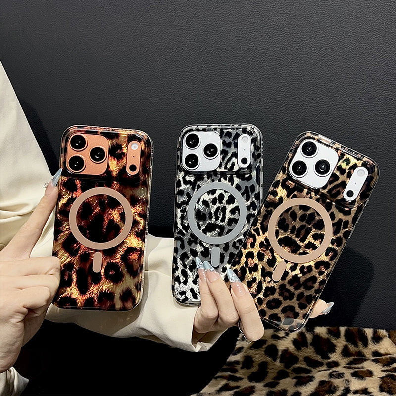 📢📢42% OFF !! ⏰Magnetic Leopard Print Phone Case