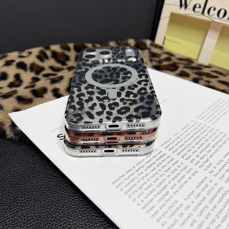 📢📢42% OFF !! ⏰Magnetic Leopard Print Phone Case