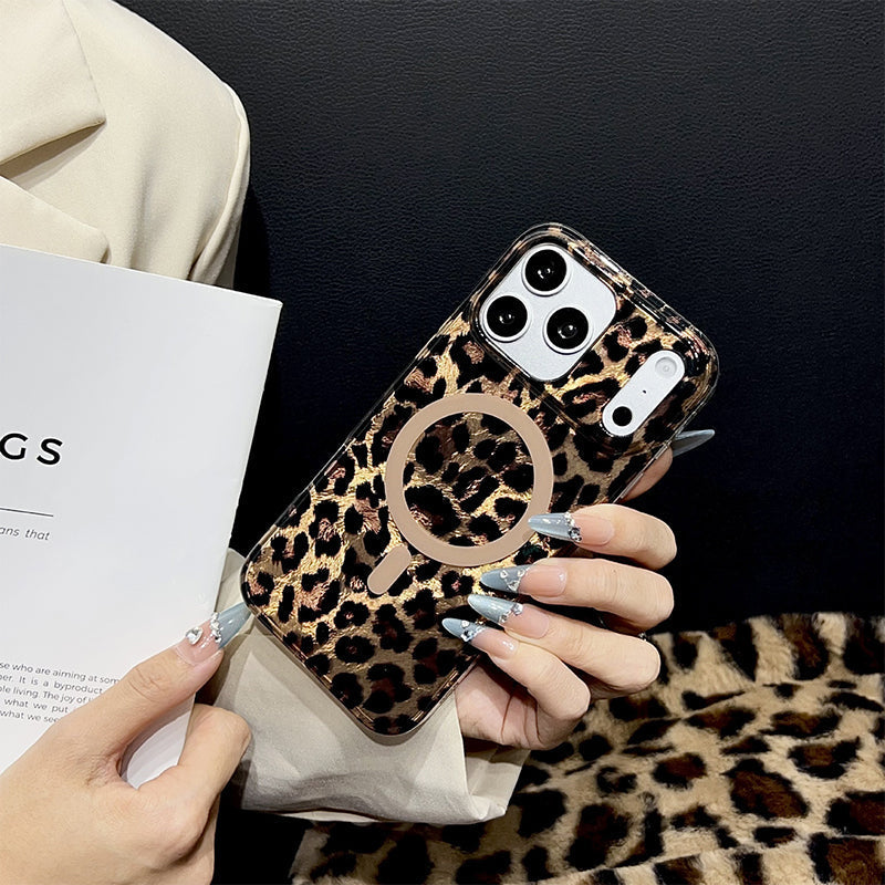 📢📢42% OFF !! ⏰Magnetic Leopard Print Phone Case