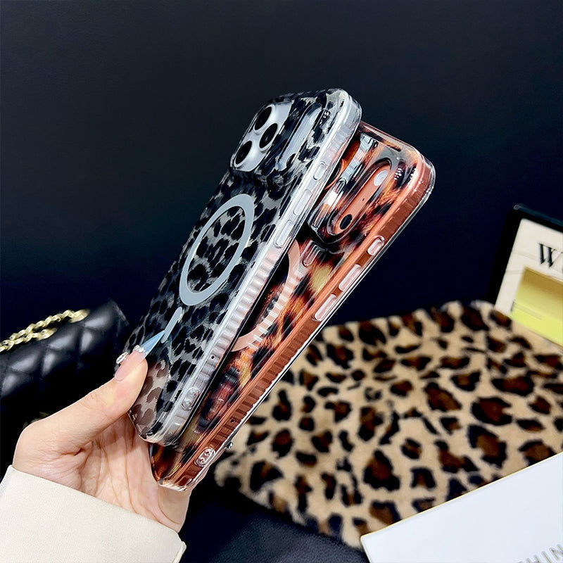 📢📢42% OFF !! ⏰Magnetic Leopard Print Phone Case