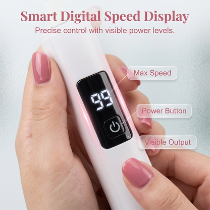 🥳2026 HOT SALE🥳💞30K+ SOLD!💅✨Professional Electric Nail Polisher – Smooths thick nails, 99-speed display. Multiple heads for shaping & buffing. Salon at home! 🌟💎