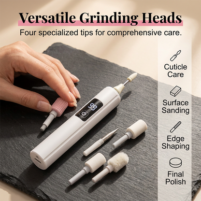 🥳2026 HOT SALE🥳💞30K+ SOLD!💅✨Professional Electric Nail Polisher – Smooths thick nails, 99-speed display. Multiple heads for shaping & buffing. Salon at home! 🌟💎