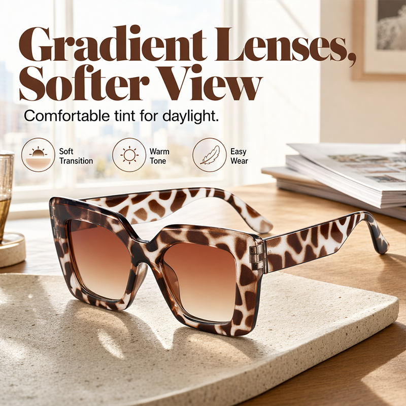 📢📢46% OFF !! ⏰Statement Square Sunglasses