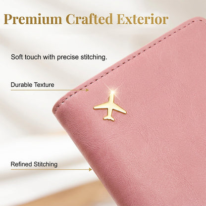 Multi-functional RFID Blocking Travel Passport Wallet