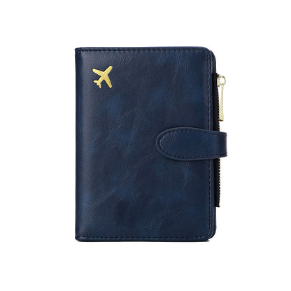 Multi-functional RFID Blocking Travel Passport Wallet