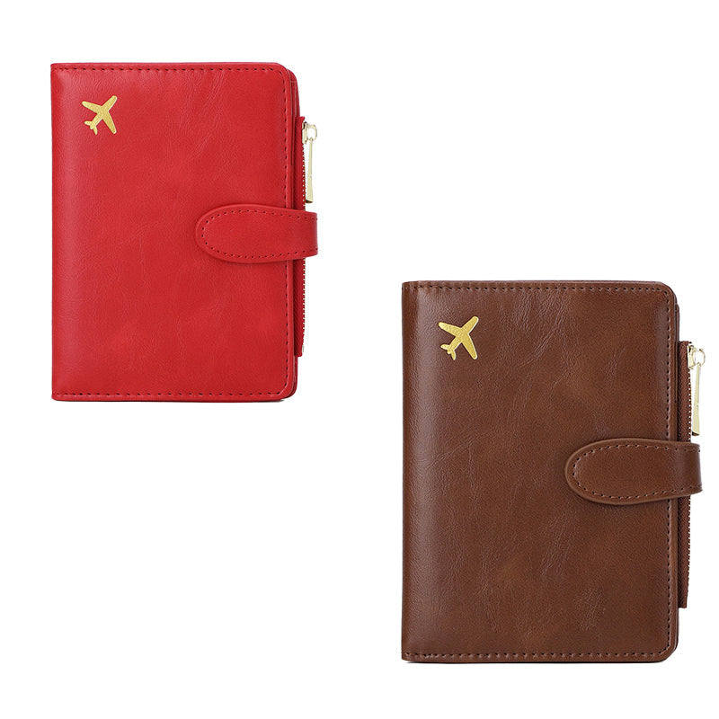 Multi-functional RFID Blocking Travel Passport Wallet