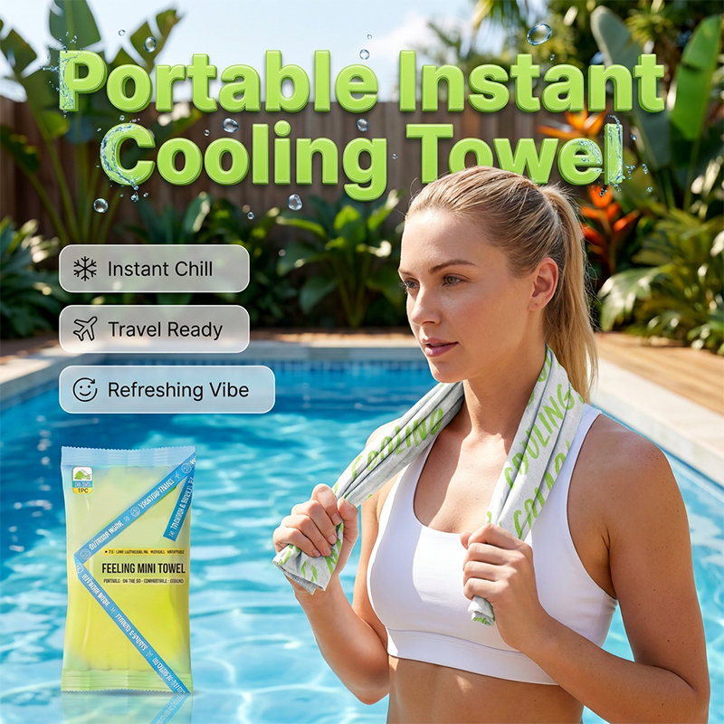 🧊BUY MORE SAVE MORE💦 Instant cooling towel – portable, breathable, perfect for workouts & travel!