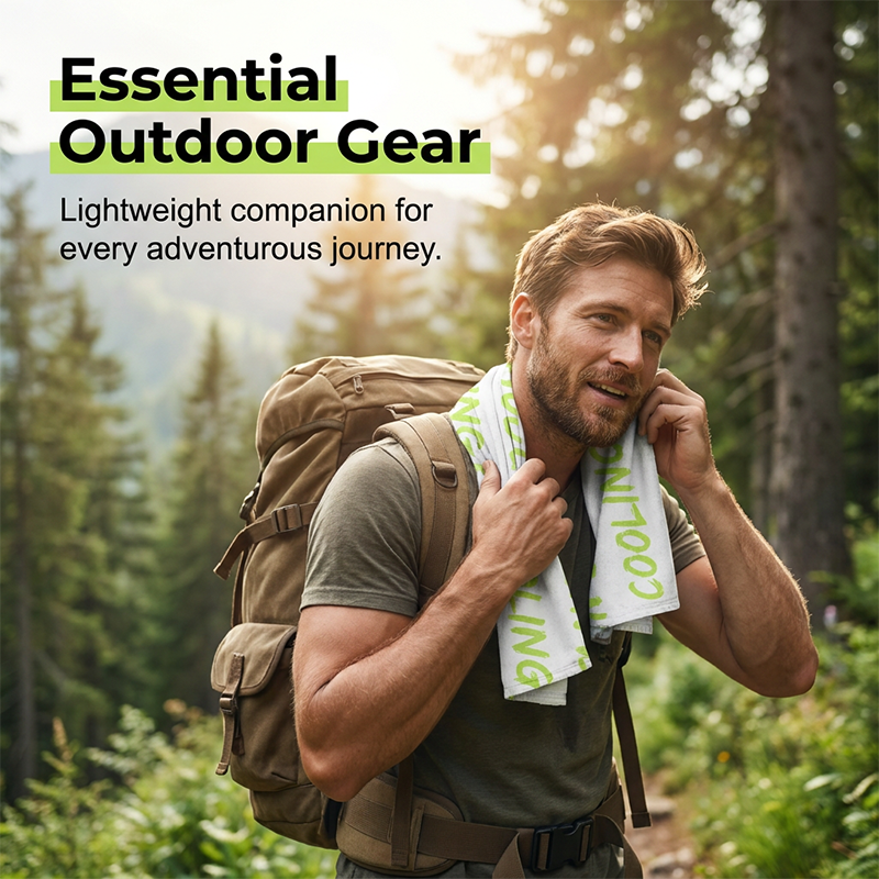🧊BUY MORE SAVE MORE💦 Instant cooling towel – portable, breathable, perfect for workouts & travel!