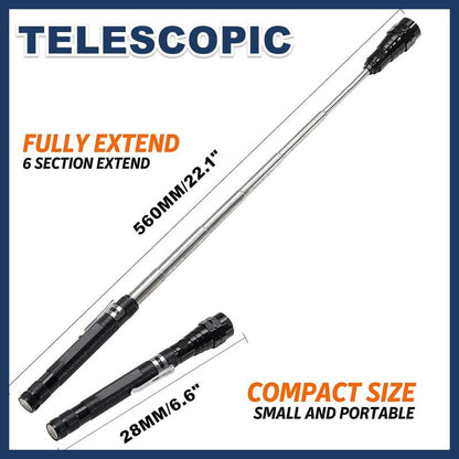 📢📢42% OFF !! ⏰Multifunctional Magnetic Telescopic Flashlight
